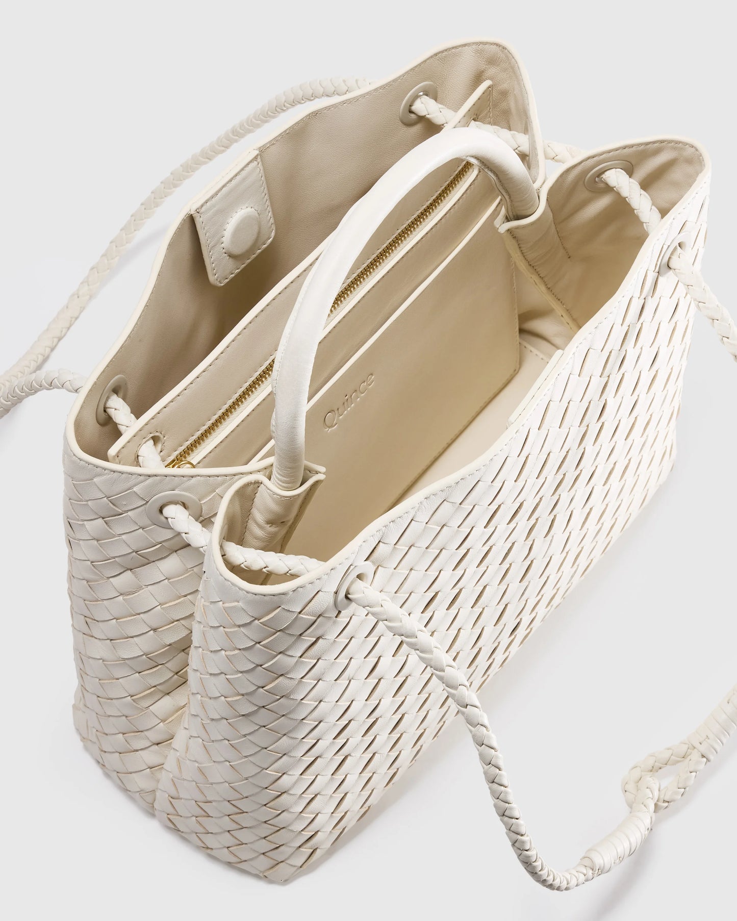 Romy Handwoven Satchel - One Size / Cognac