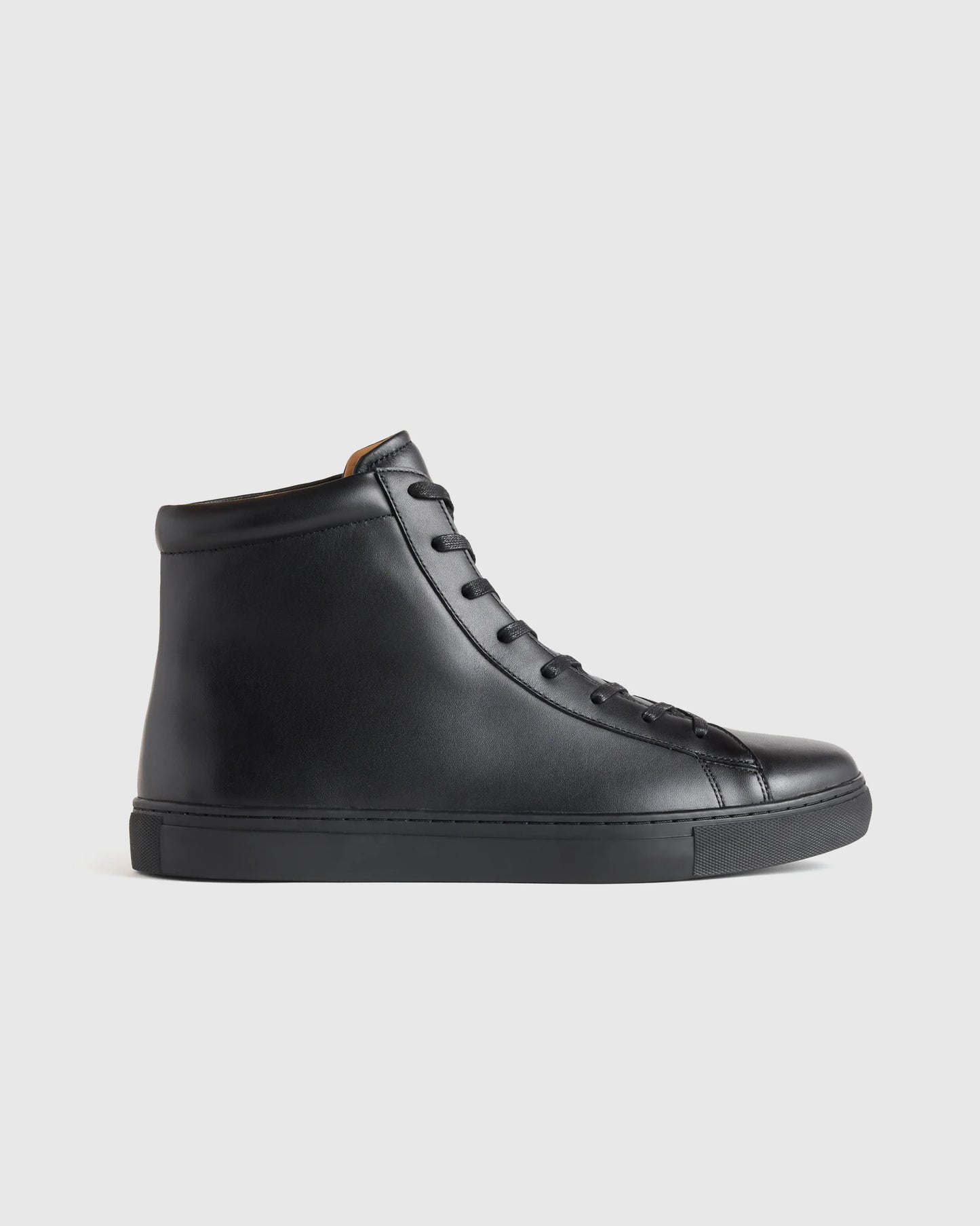 Italian Leather High Top Everyday Sneaker - 7 / White