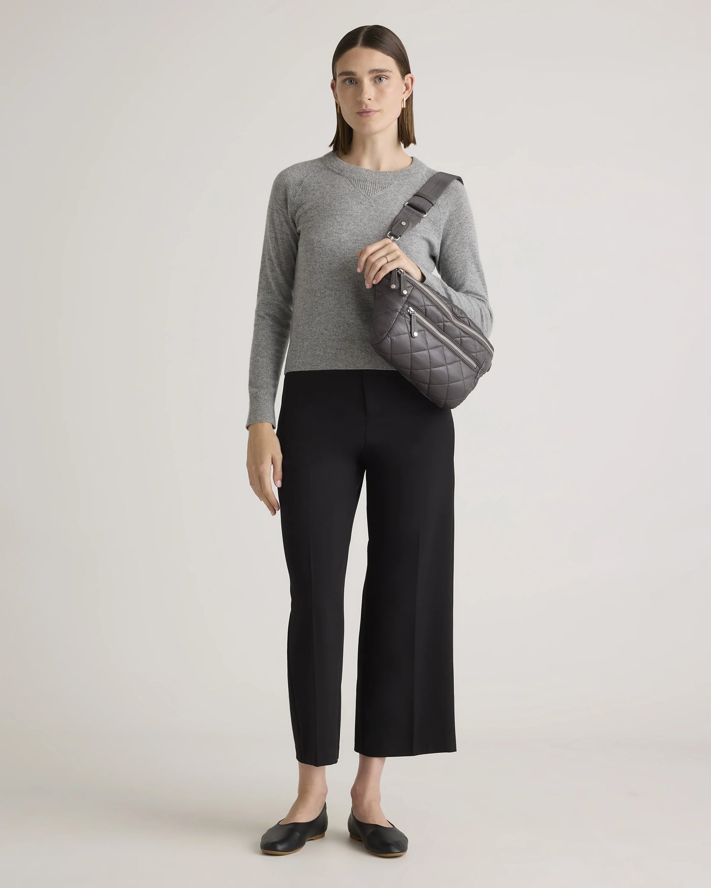 Transit Quilted Sling Bag - One Size / Black