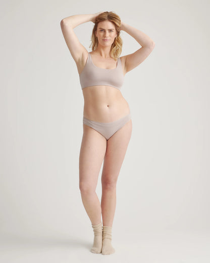Organic Cotton Bikini (6-pack) - XS / Mink