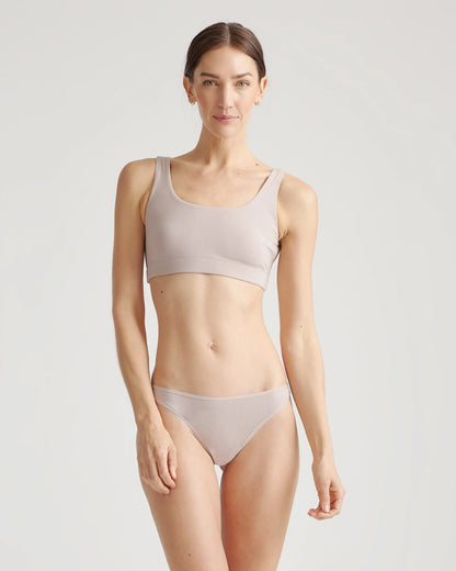 Organic Cotton Tank Bralette (2-pack) - XS / Mink
