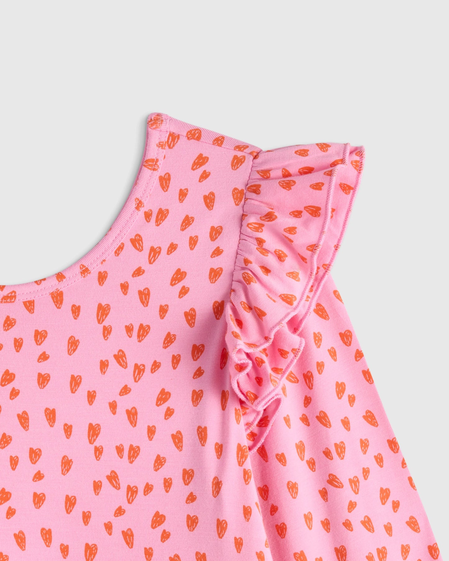 Bamboo Long Sleeve Flutter Twirl Dress - 6 / Navy Blossoms