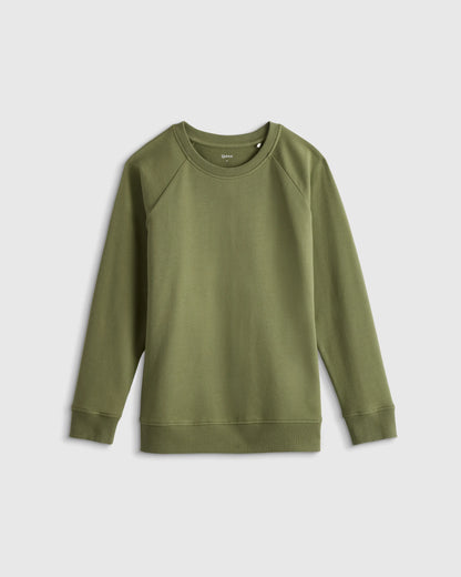 Organic Cotton French Terry Crew Neck Sweatshirt - 6 / Heart Graphic