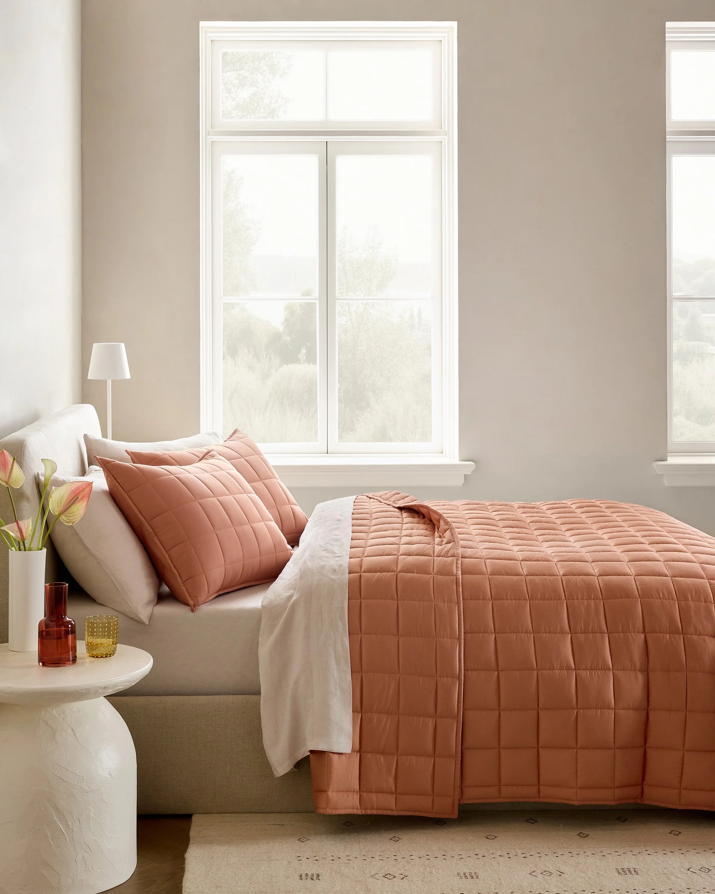 Bamboo Box Quilt Set - Twin / Sage