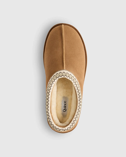 Men's Australian Shearling Clog Slipper - 7 / Pecan