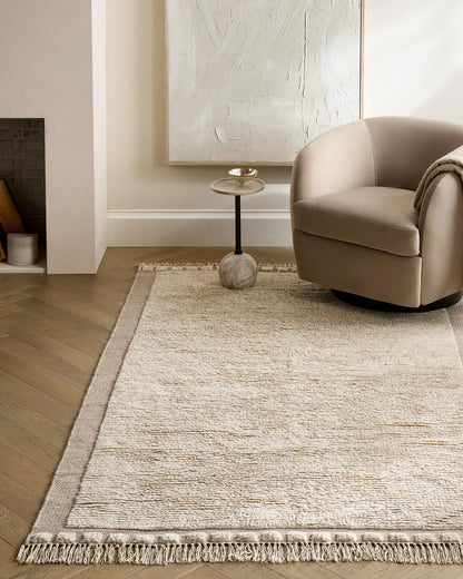 Saje Wool Shag Rug - 3' x 5' / Neutral