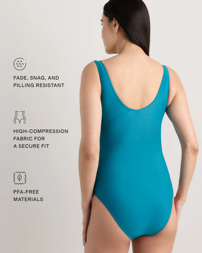 Italian Maternity Wrap One-Piece Swimsuit - XS / Cherry