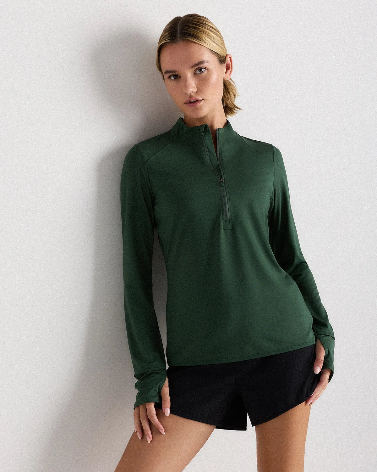 Race Day Half-Zip Pullover - XS / Big Sur Green