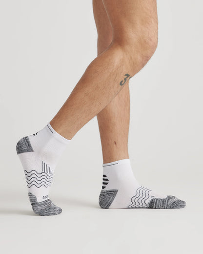 Performance Running Quarter Socks (4-Pack) - S / White
