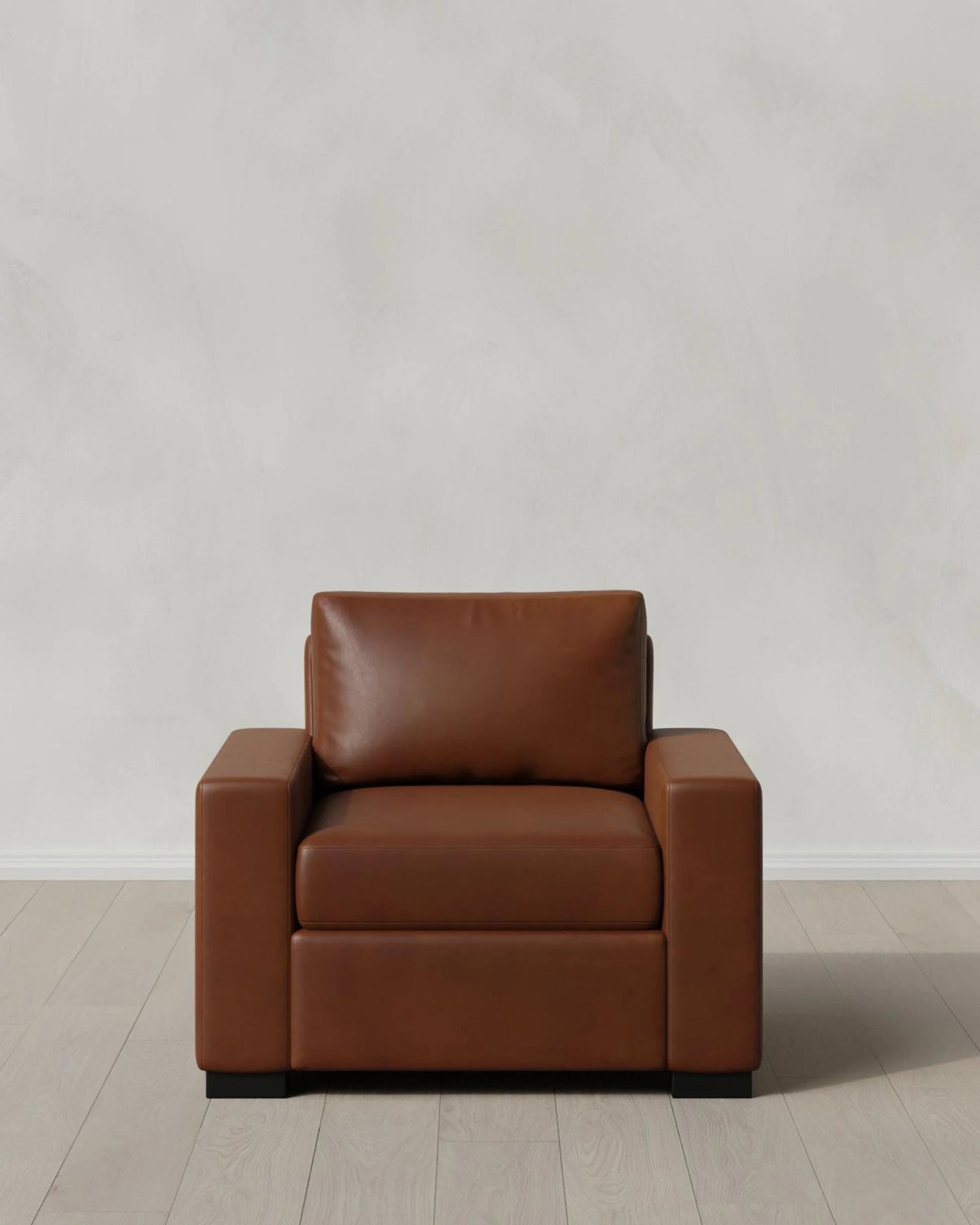 Stillman Accent Chair in Leather - One Size / Auburn