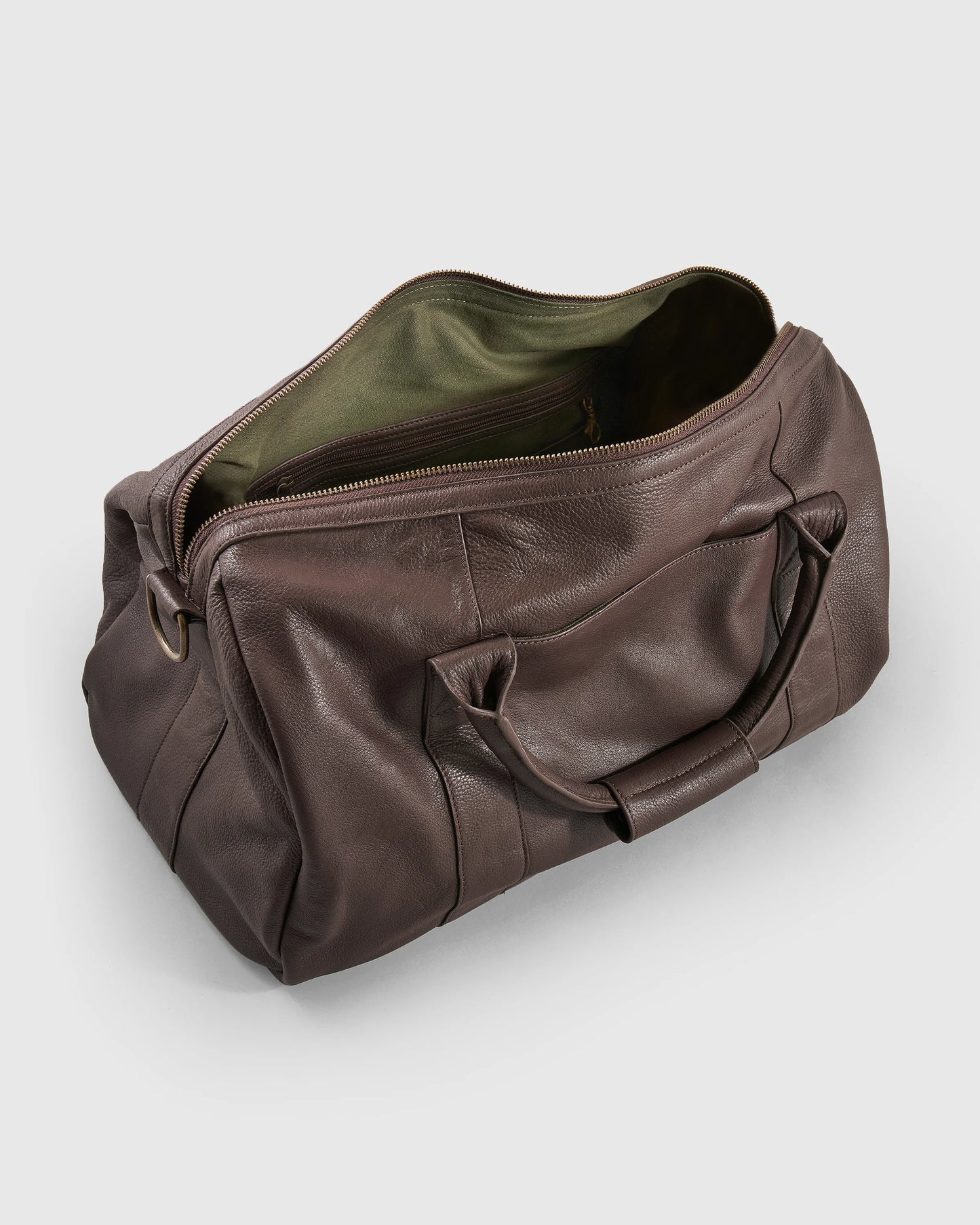 Nappa Leather Duffle Bag - One Size / Dark Brown