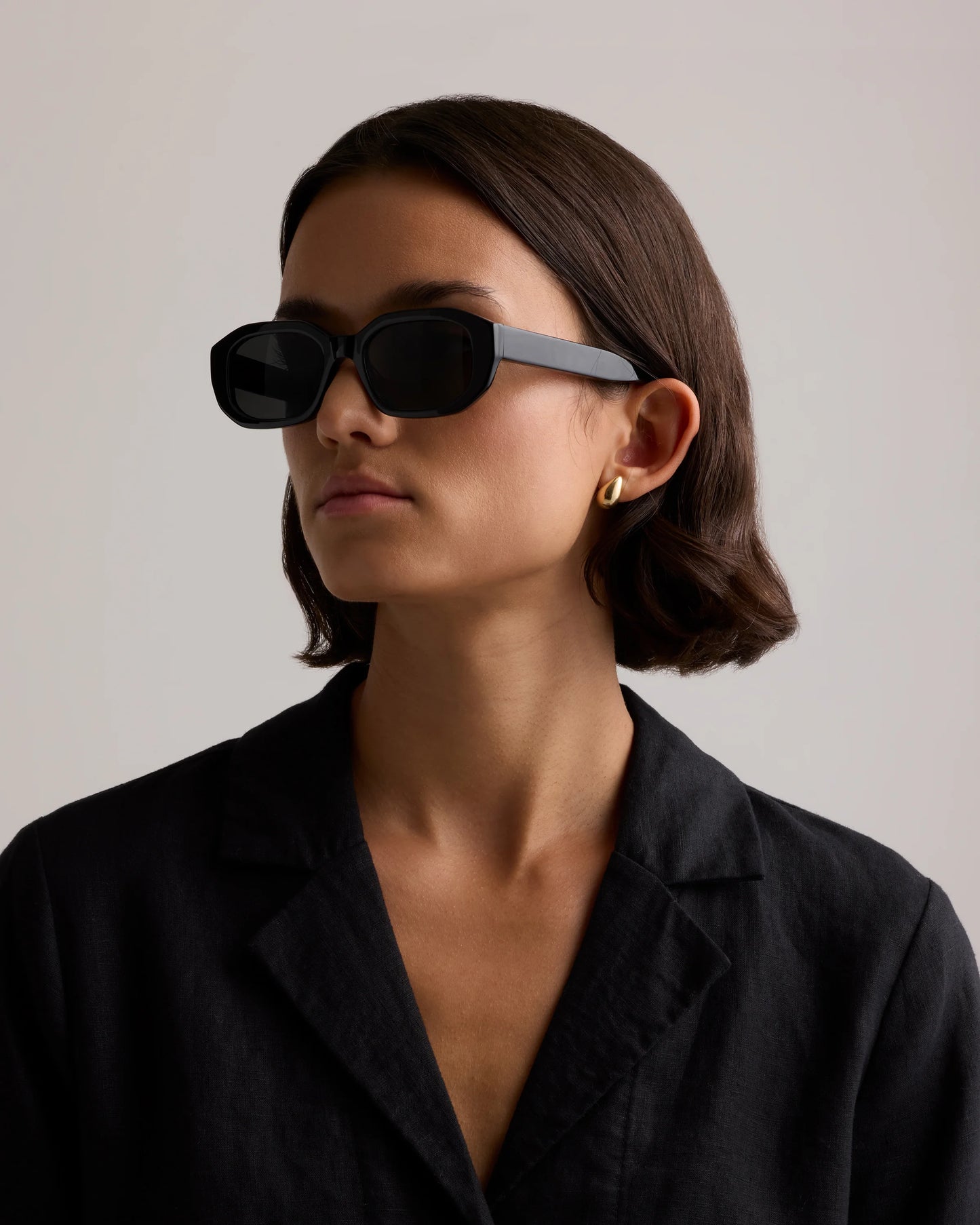 Barbados Polarized Acetate Sunglasses - One Size / Clear Spice with Grey lens