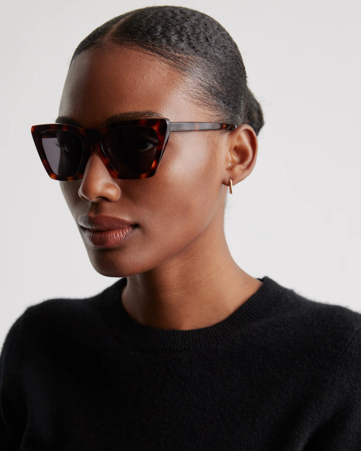 Andy Polarized Acetate Sunglasses - One Size / Black with Grey lens