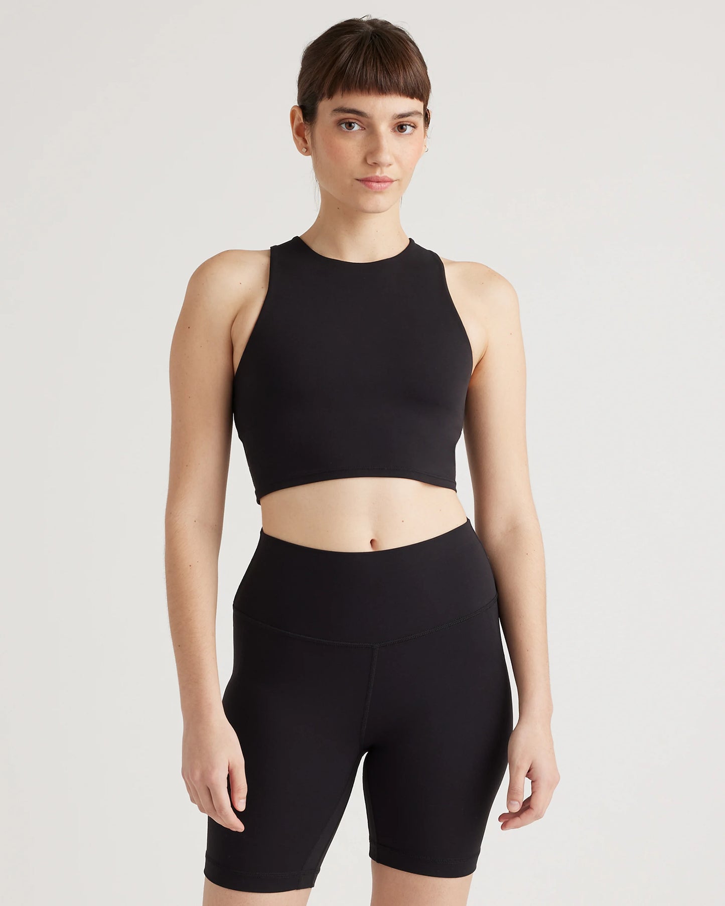 Ultra-Form High-Neck Cropped Tank - XS / Black Camo