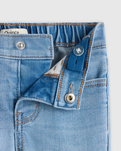 Girls Stretch Wide Leg Jeans - 2T / Light Wash