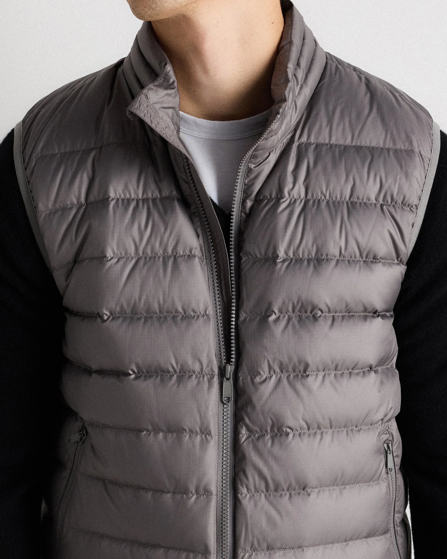 Lightweight Down Packable Puffer Vest - S / Overcast Grey