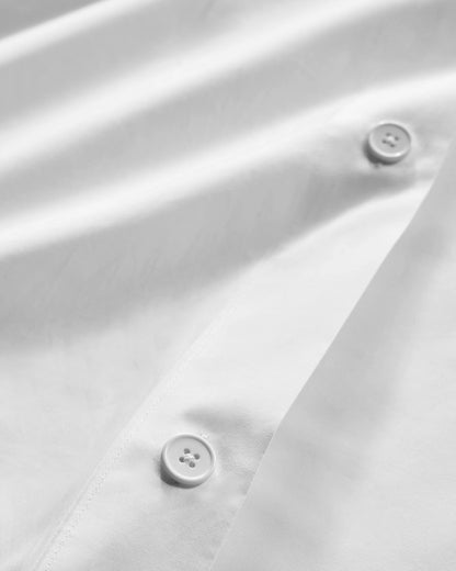 Organic Crisp Percale Deluxe Bedding Bundle - Twin / White