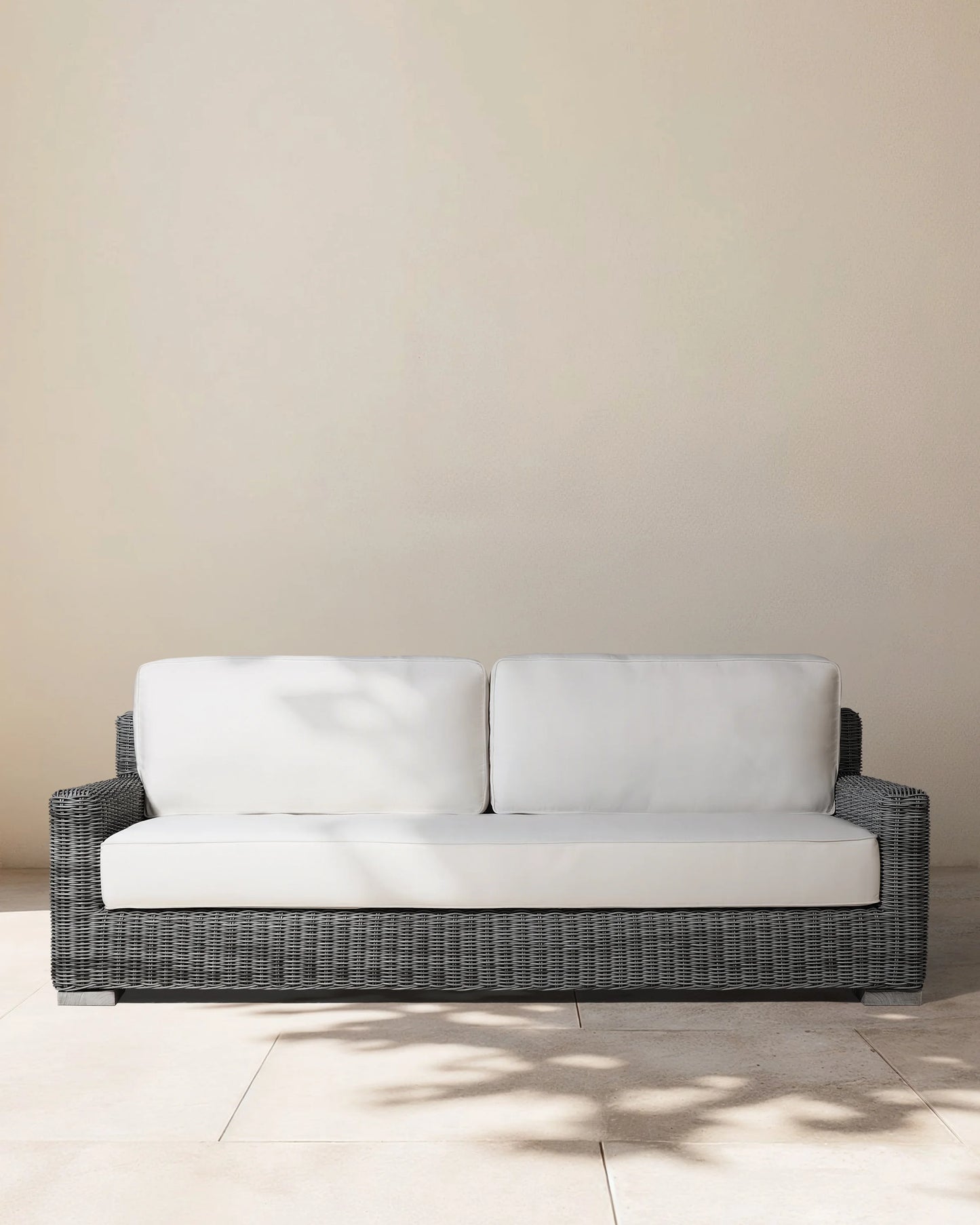 Classic All-Weather Wicker Outdoor Sofa - 86" / Natural Weave