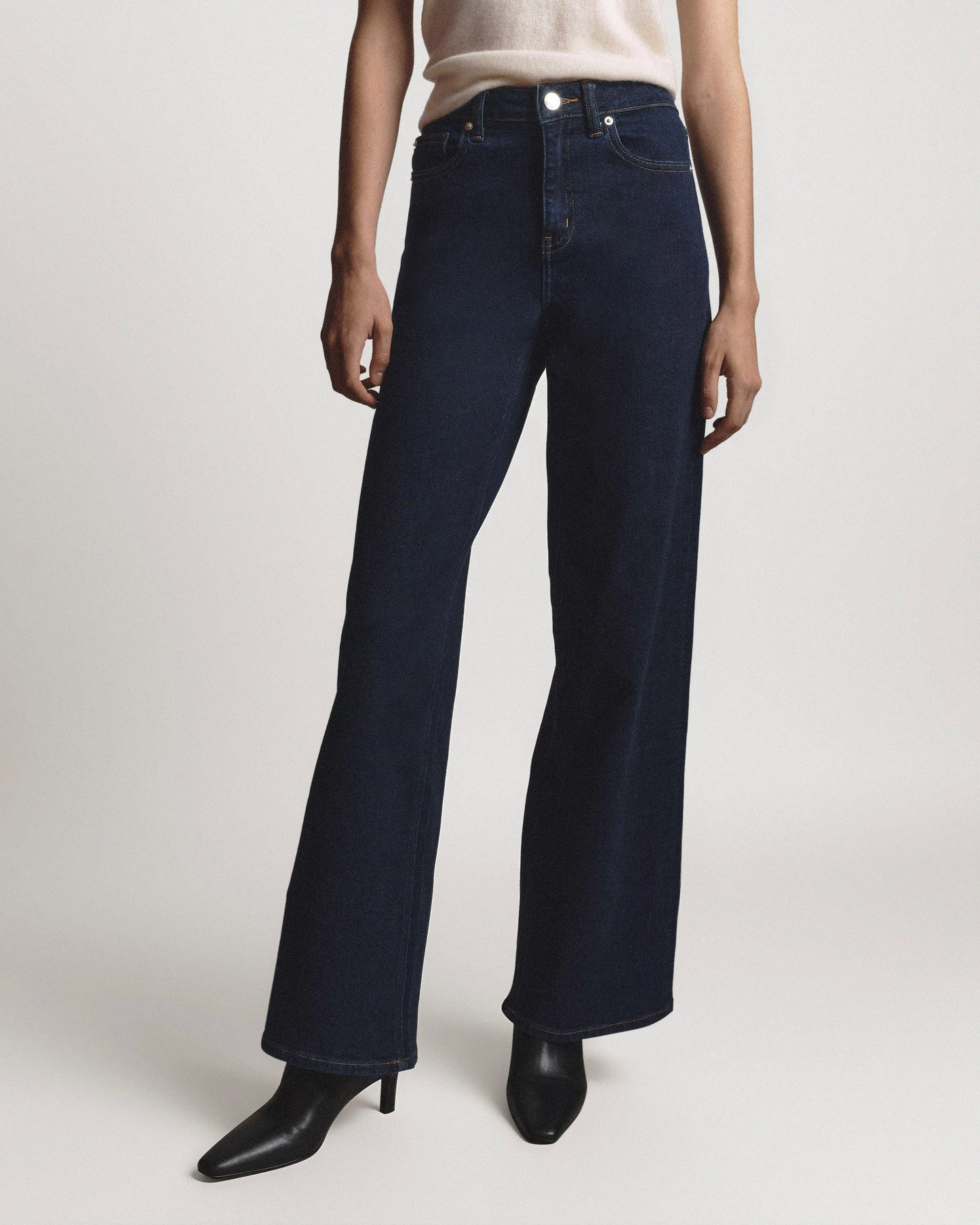 Bella Stretch Wide Leg Jeans - 24 / Frosted Blue