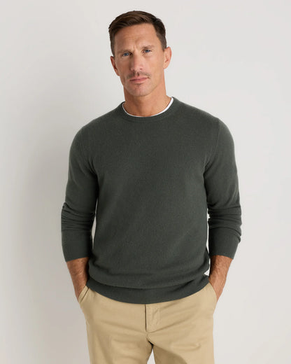 Mongolian Cashmere Crewneck Sweater - XS / Black