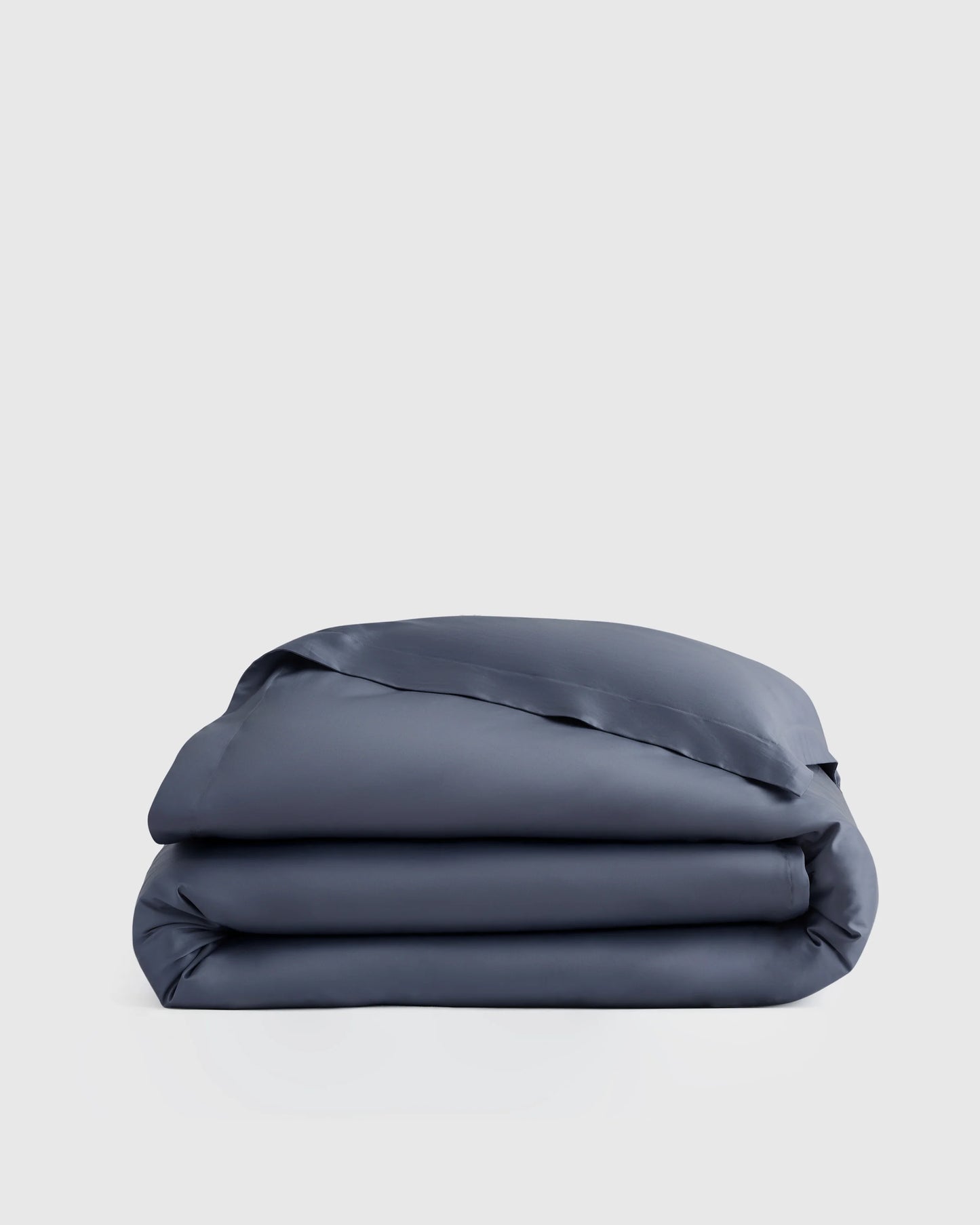 Signature Giza Cotton Sateen Duvet Cover - Twin / Light Grey
