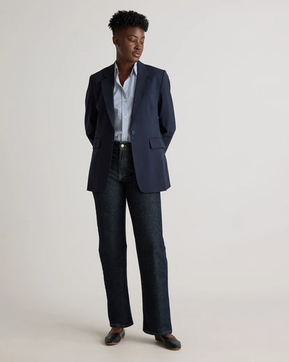 Italian Wool Long Blazer - XS / Sahara Camel