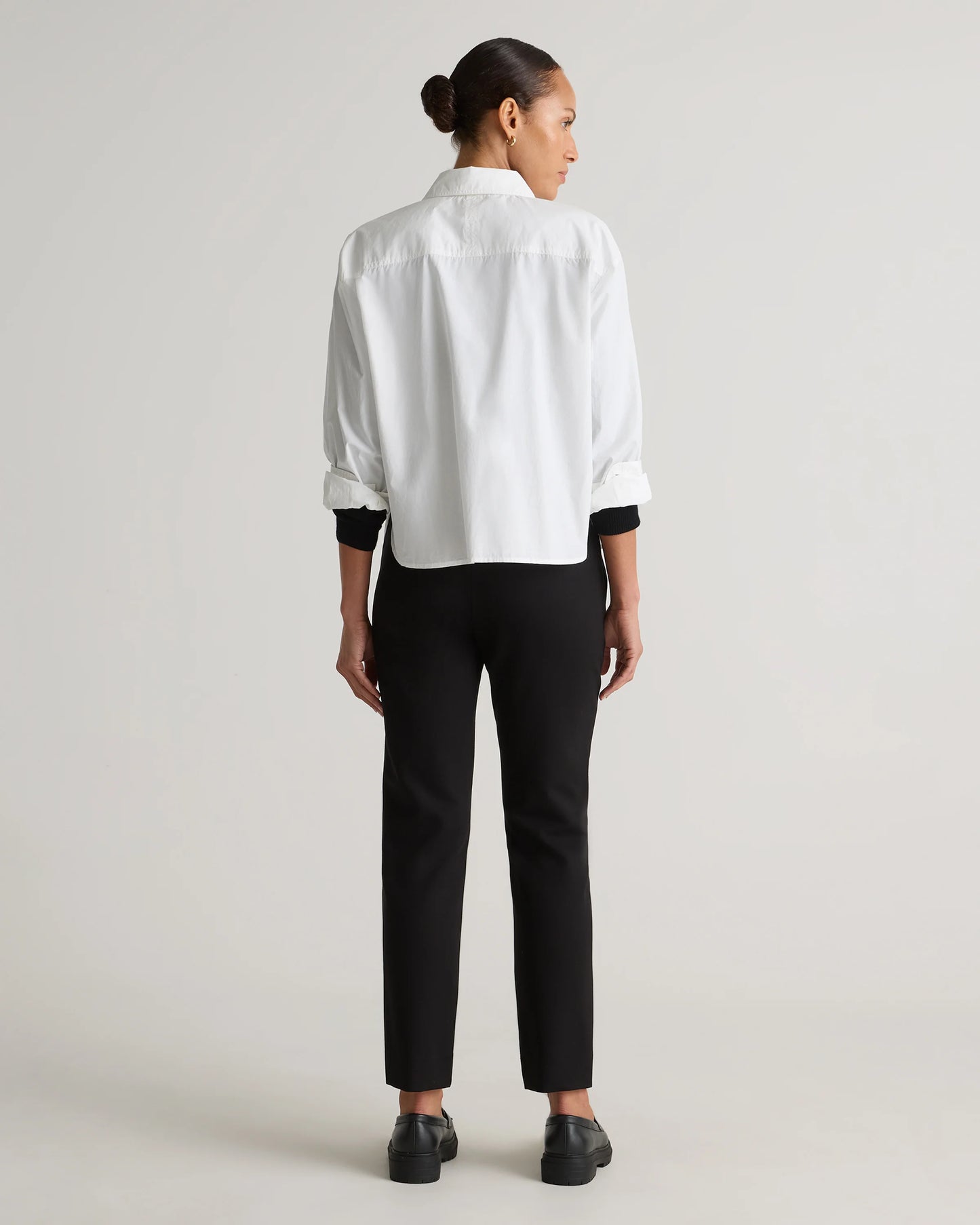 Ultra-Stretch Ponte Straight Leg Mariner Pants - XS / Morel Grey