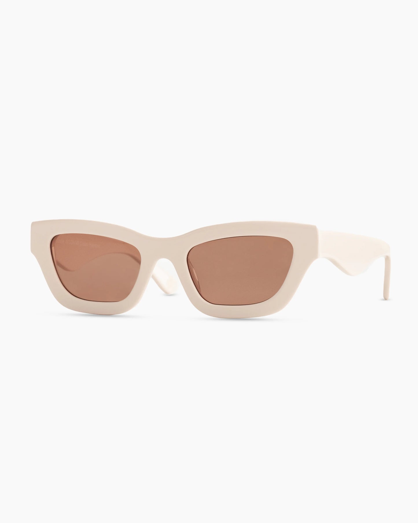 Jackie Polarized Acetate Sunglasses - One Size / Cream with Brown Lens