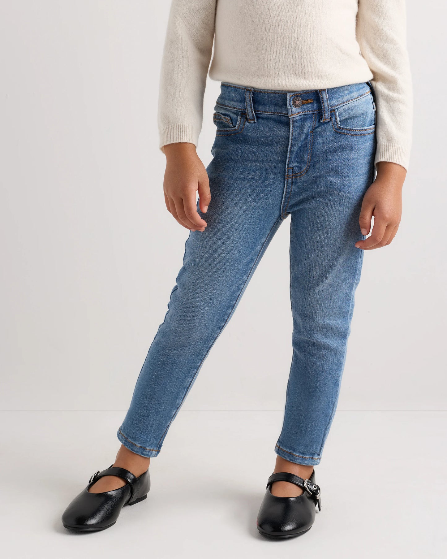 Girls Stretch Skinny Jeans - 2T / Medium Wash