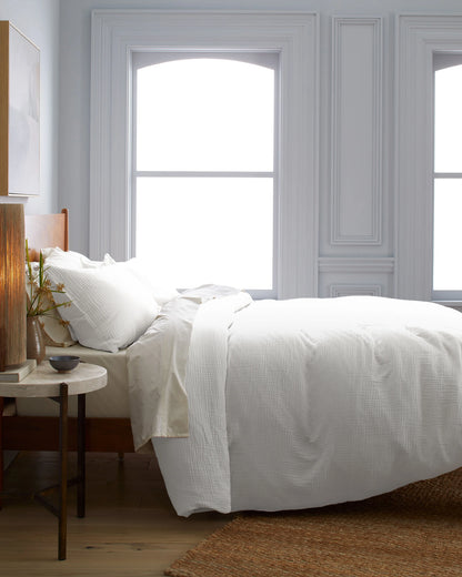 Organic Cotton Gauze Duvet Cover - Twin / Dried Sage