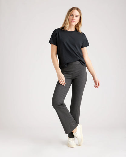 Ultra-Stretch Ponte Bootcut Pants - XS / Black