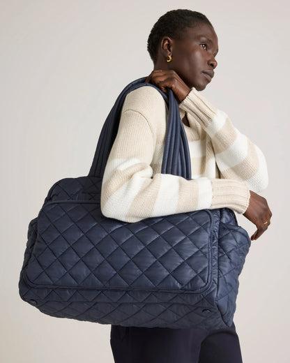 Transit Quilted Duffle Bag - One Size / Taupe Brown
