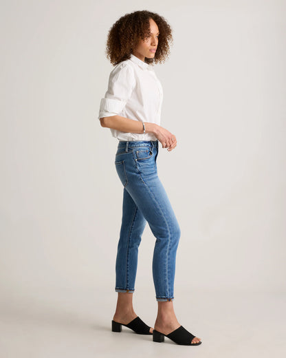 Luna Stretch Slim Boyfriend Jeans - 24 / Stormy Blue