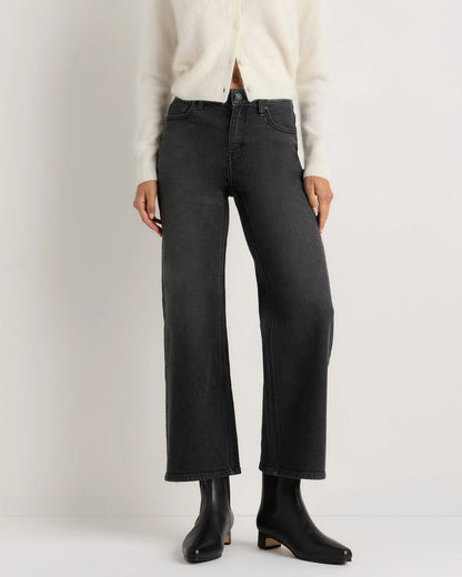 Luna Stretch Relaxed Straight Jeans - 24 / Cool Blue