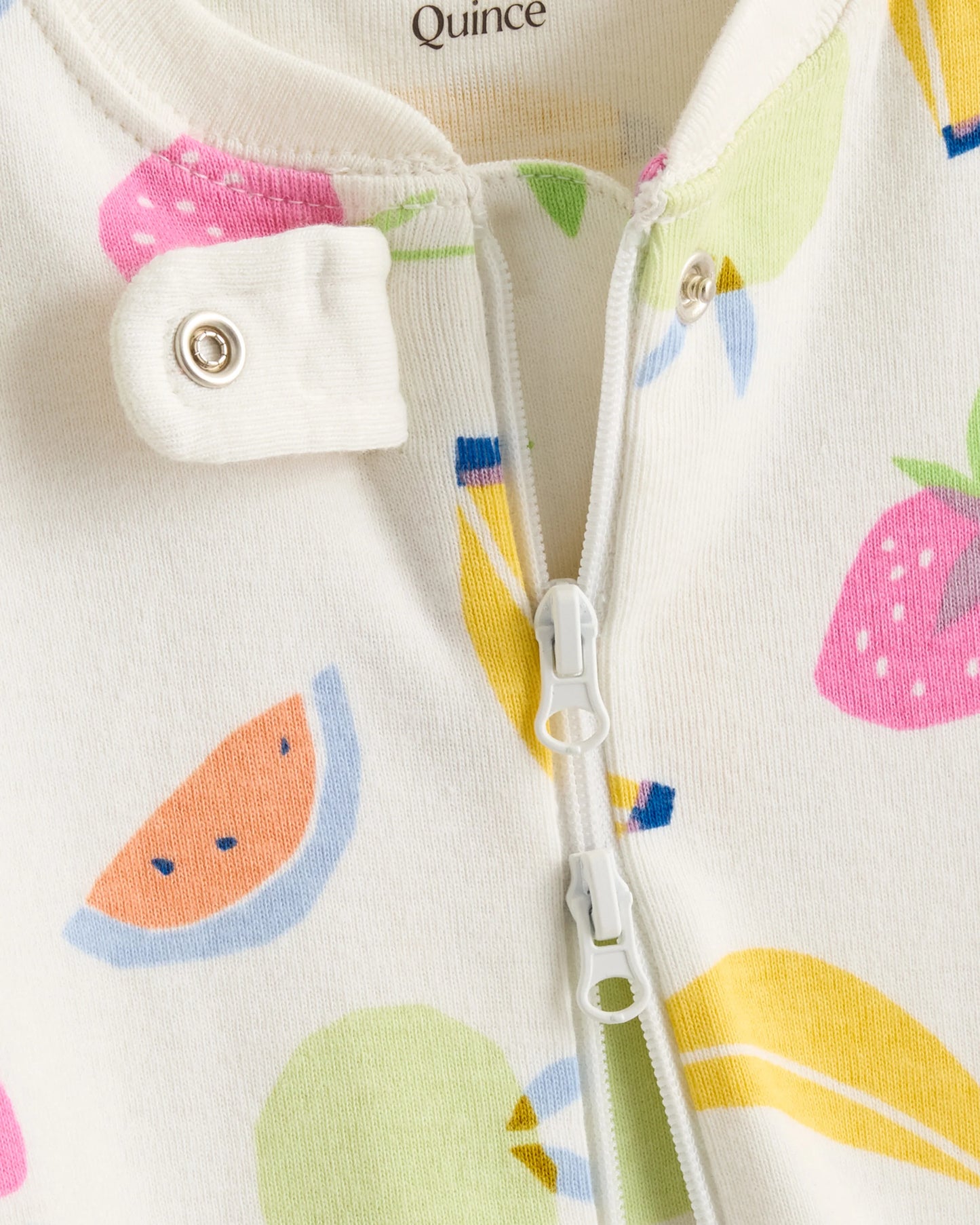 100% Organic Cotton Shortie Onesie Pajama - 2T / Navy Stripe