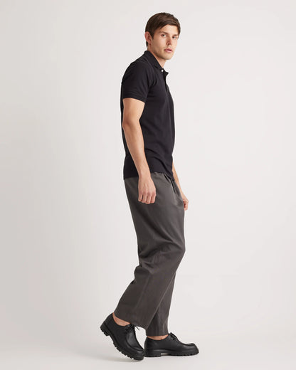 Organic Cotton Pique Polo - XS / Heather Grey