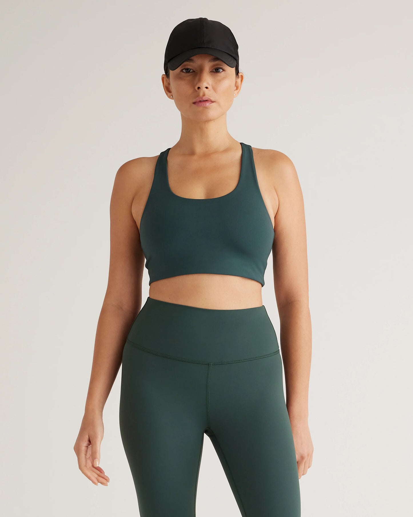 Ultra-Form Scoop Neck Longline Bra - XS / Black Camo