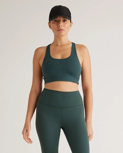 Ultra-Form Scoop Neck Longline Bra - XS / Black Camo