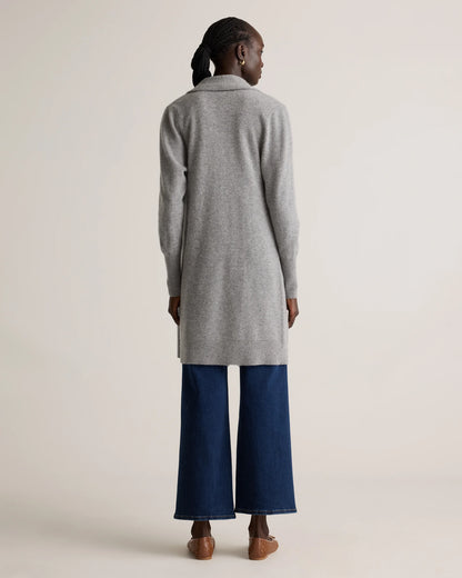 Mongolian Cashmere Duster Cardigan Sweater - XS / Oatmeal