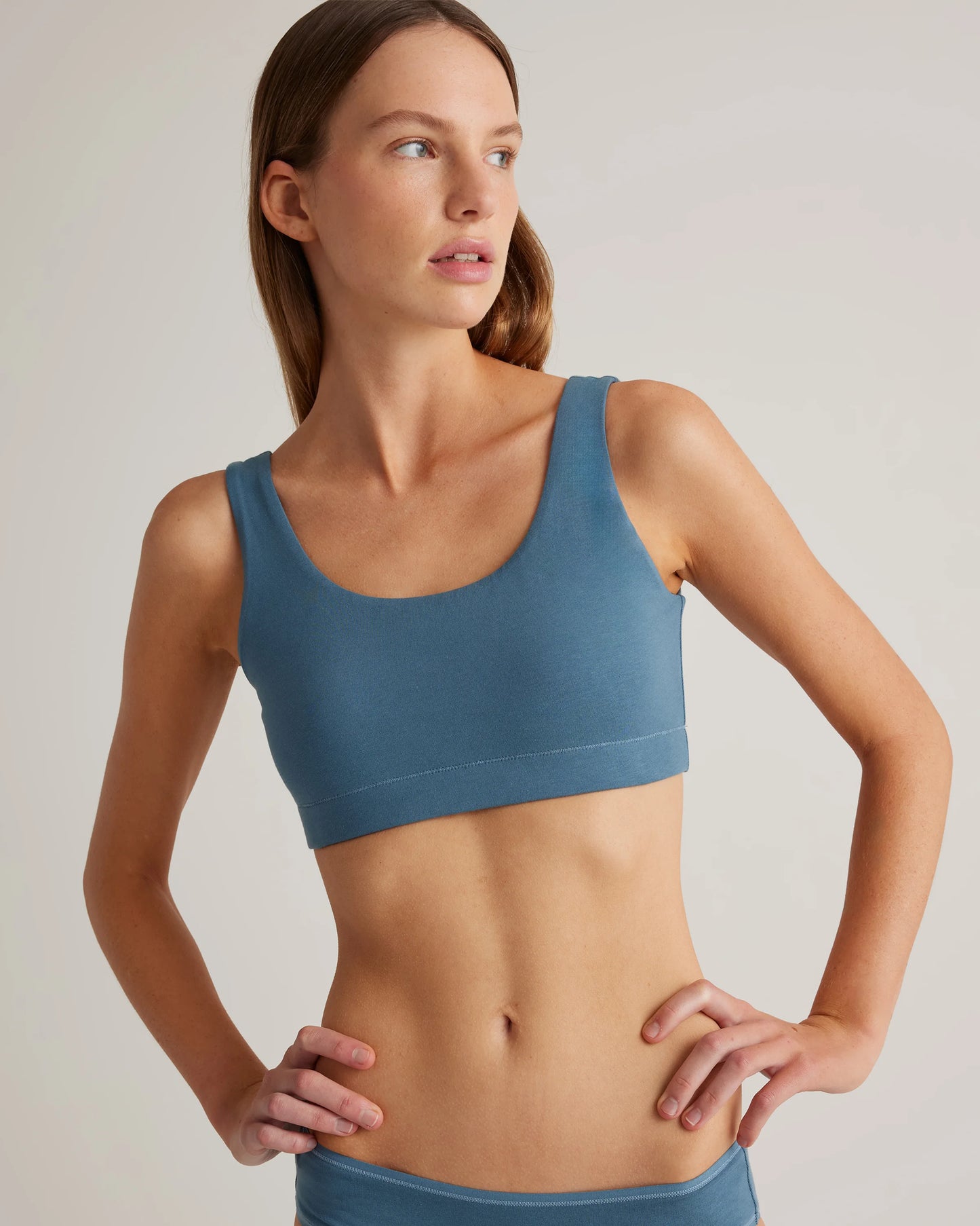 Organic Cotton Tank Bralette (2-pack) - XS / Mink