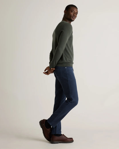 French Terry 5-Pocket Pants - Slim - 30X30 / Bayberry Olive