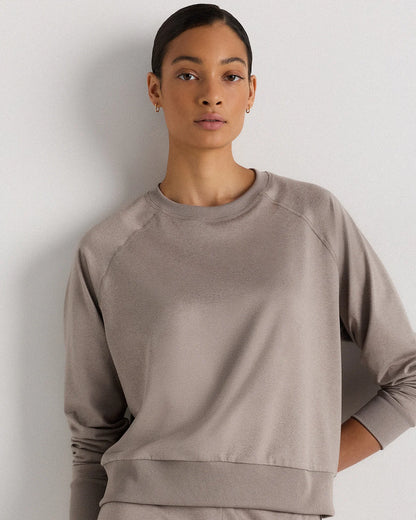 Flowknit Pullover Crew - XS / Heather Deep Navy