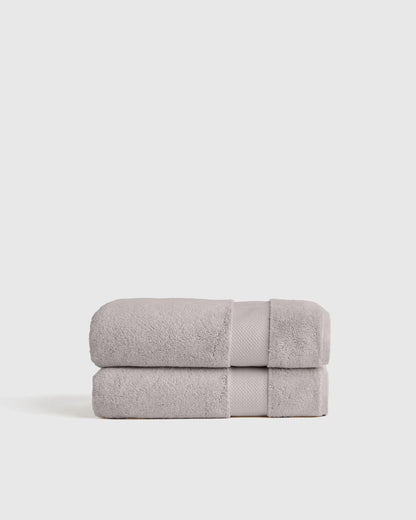 Turkish Ultra Plush Bath Towel (Set of 2) - One Size / White
