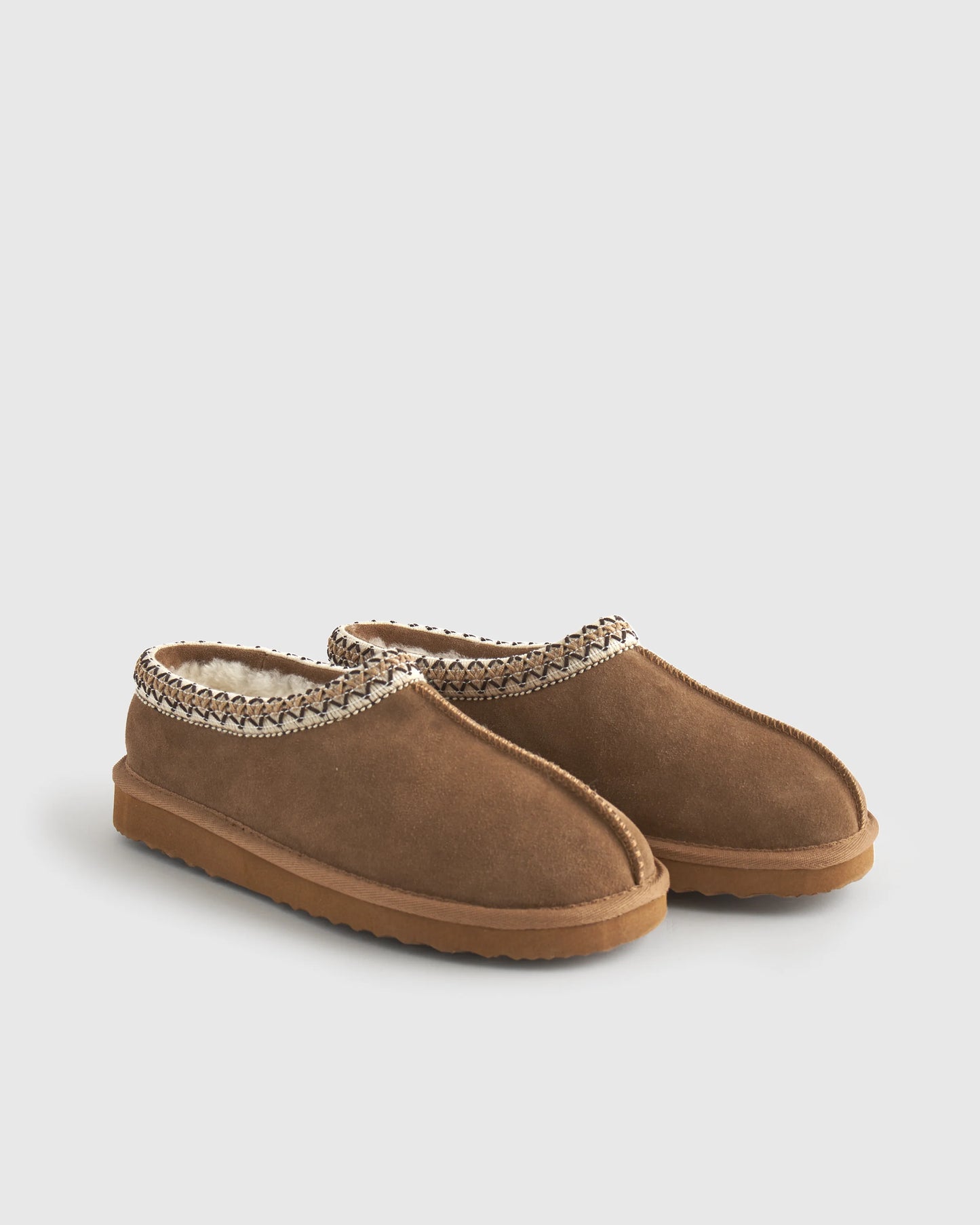 Australian Shearling Clog Slipper - 5 / Pecan