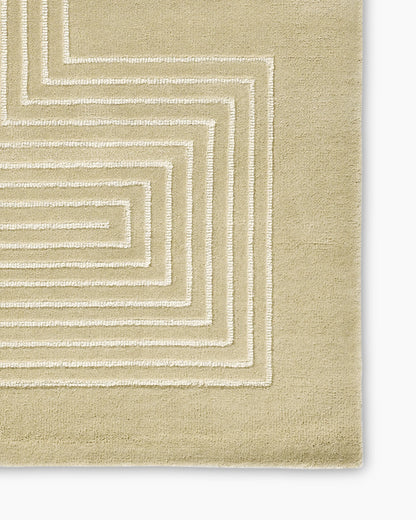 Langdon Hand-Tufted Wool Rug - 3'6" x 5'6" / Beige