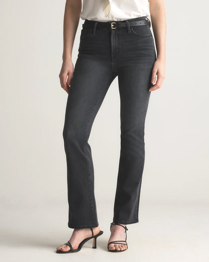Bella Stretch Kick Flare Jeans - 24 / Deep Rinse