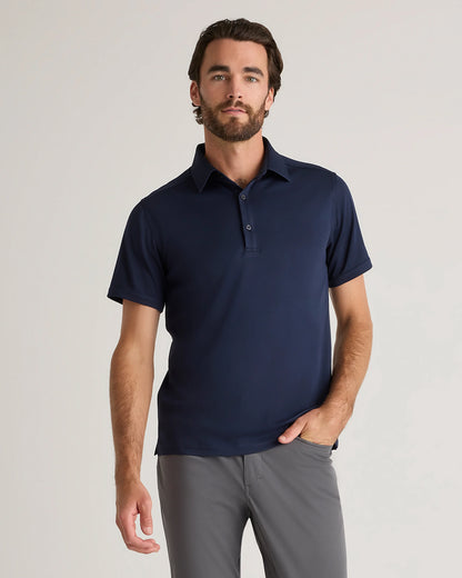Commuter Stretch Pique Polo - S / Dark Coal