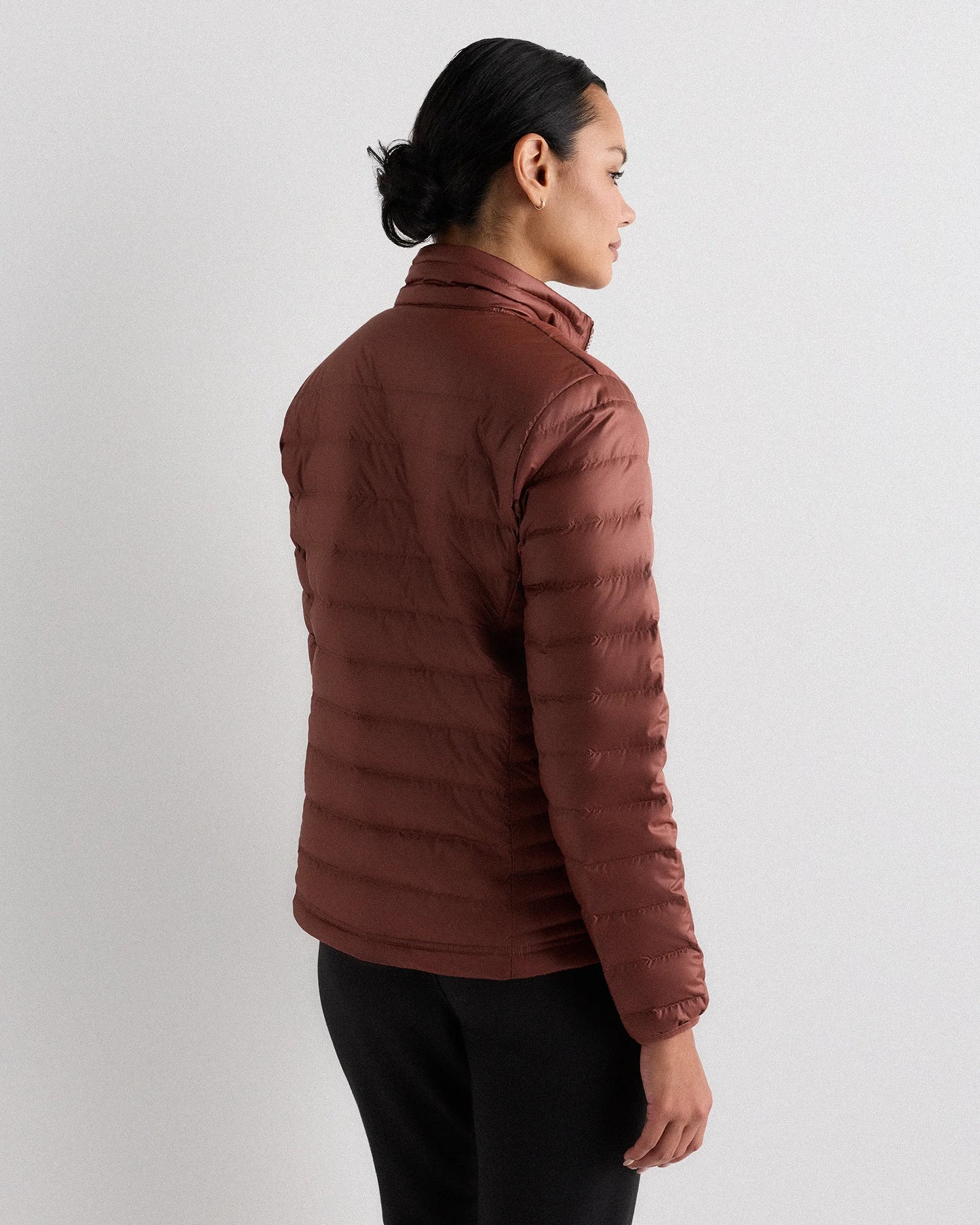 Lightweight Down Packable Puffer Jacket - XS / Black