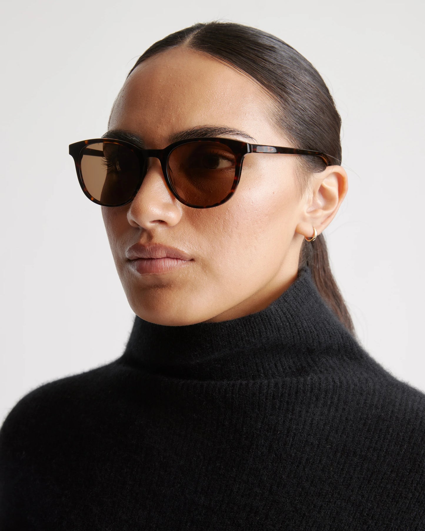 Charlie Polarized Acetate Sunglasses - Standard / Clear with Grey lens