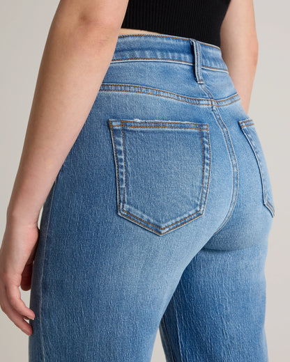 Bella Stretch Relaxed Straight Jeans - 24 / Obsidian Blue